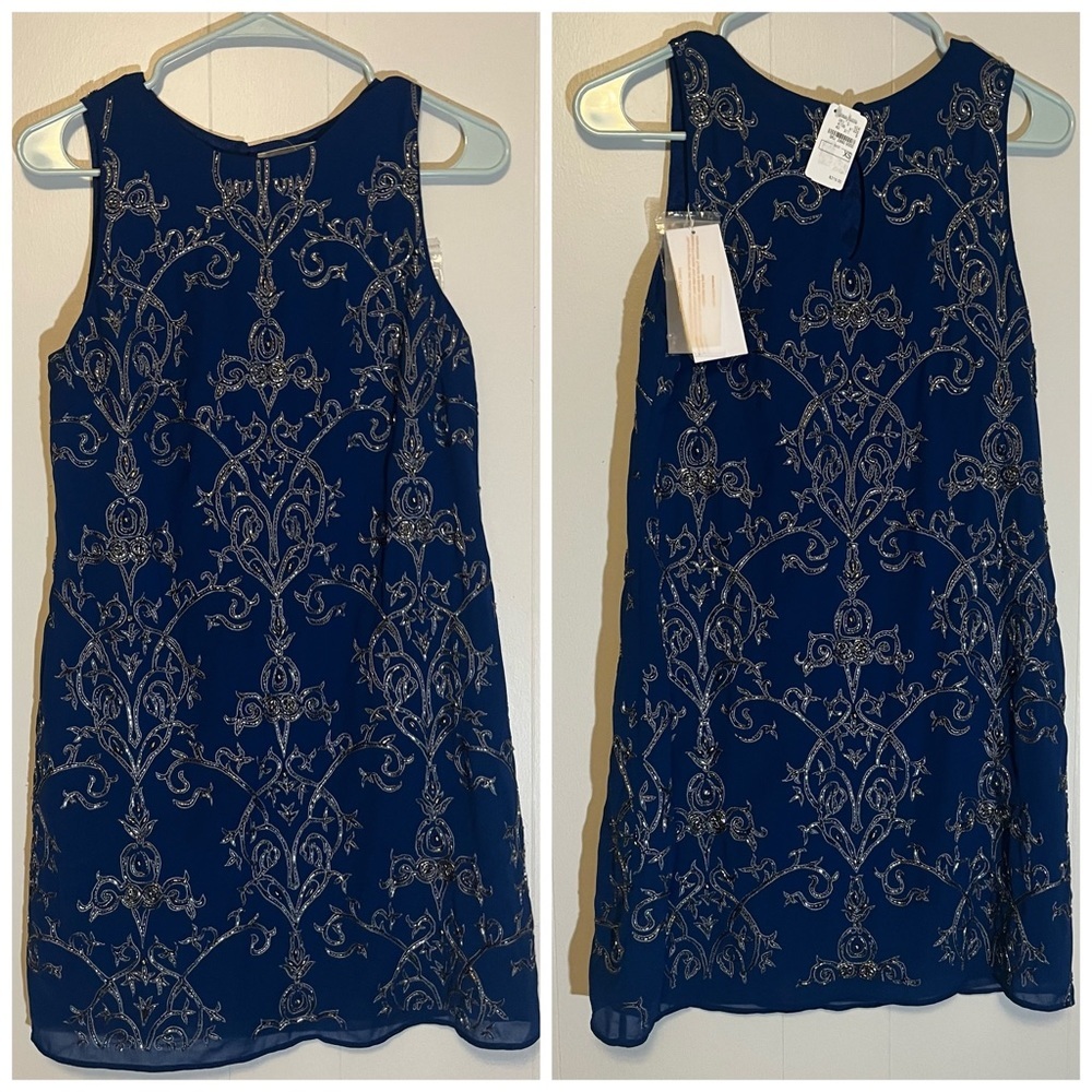 NWT New Friends Colony Dress Beaded Size XS Whimsical